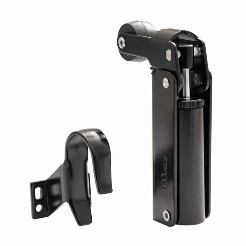 Frein de rétention force 30 N en aluminium Noir pour porte jusqu’à 15 KG