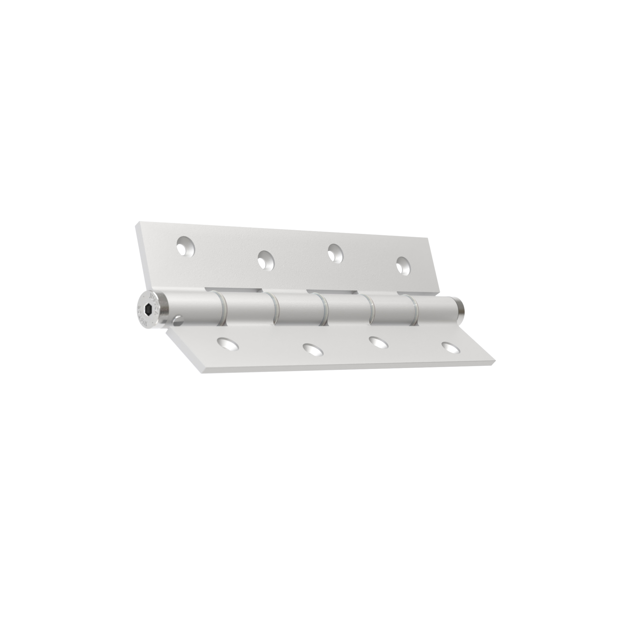 Charnière simple action à ressort, 180X40 mm, en aluminium anodisée argent, pour porte de 40 mm - Gris / argent – Image 2