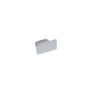 Bouton pour meubles en zamac Diamètre 30mm x 16 Aluminium mat verni – Gris / argent, Zamak
