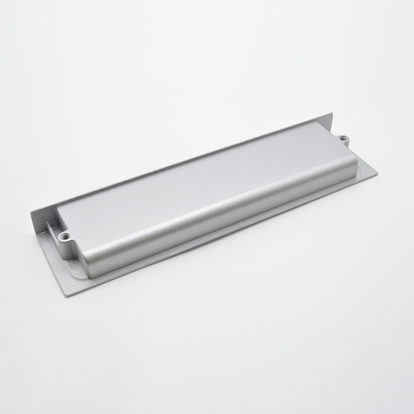 Poignée cuvette rectangulaire de meuble en zamac 180x45 mm ALUMINUM - Gris / argent, Zamak – Image 3