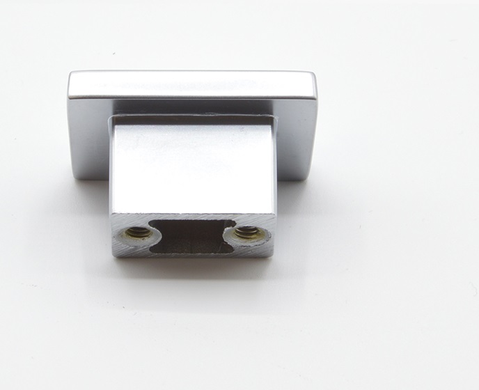 Bouton de meuble en zamac 16X37 mm CHROMÉ MAT - Gris / argent, Zamak – Image 4