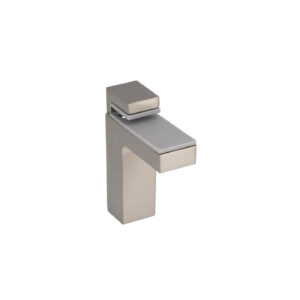 Supports étagères en zamac Diamètre 78mm x 84 mm Nichel satiné – Gris / argent, Zamak