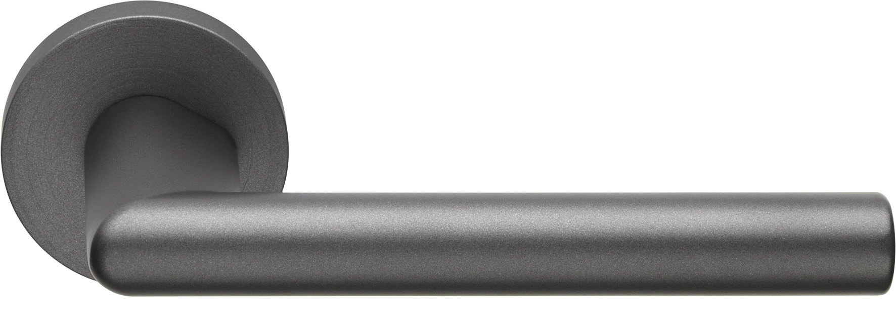 2 Poignée rosace carrée, Système de montage ultrarapide Click Clack , gris anthracite, garantie 5 ans, pour porte intérieure sans clé. - Gris / argent, Zamak - Image 3