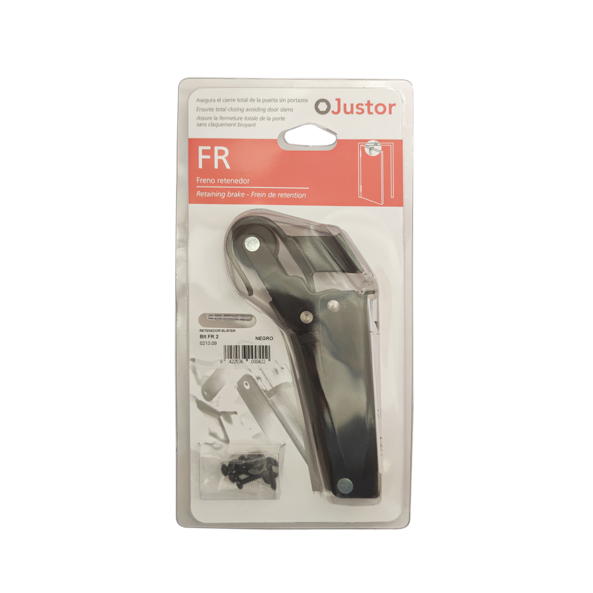 Frein de rétention force 30 N en aluminium Noir pour porte jusqu’à 15 KG - immagine 4