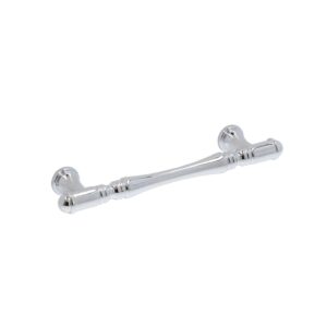 Poignée pour meubles en zamac Entraxe 96mm chrome poli – Gris / argent, Zamak