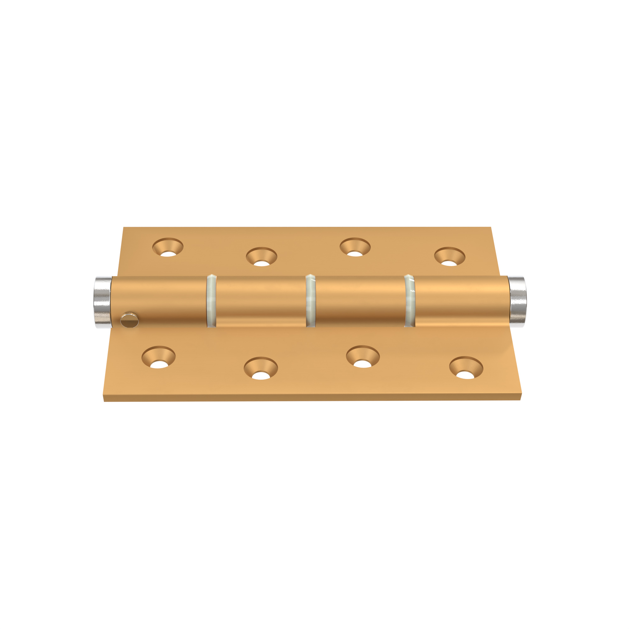 Charnière simple action à ressort, 120X40 mm, en aluminium anodisée or, pour porte de 40 mm - Jaune / doré – Image 2