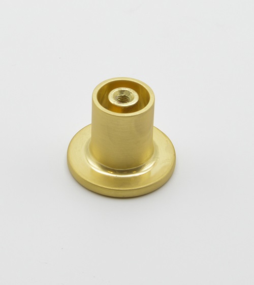 Bouton de meuble en zamac D 33 mm OR BROSSÉ - Jaune / doré, Zamak - immagine 3