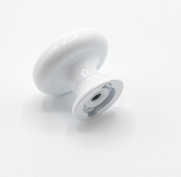 Bouton de meuble en zamac D 30 mm BLANC - Zamak - immagine 3
