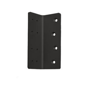 Cale support en acier pour crochet standard, pour porte coulissante, finition Noir – Acier inoxydable