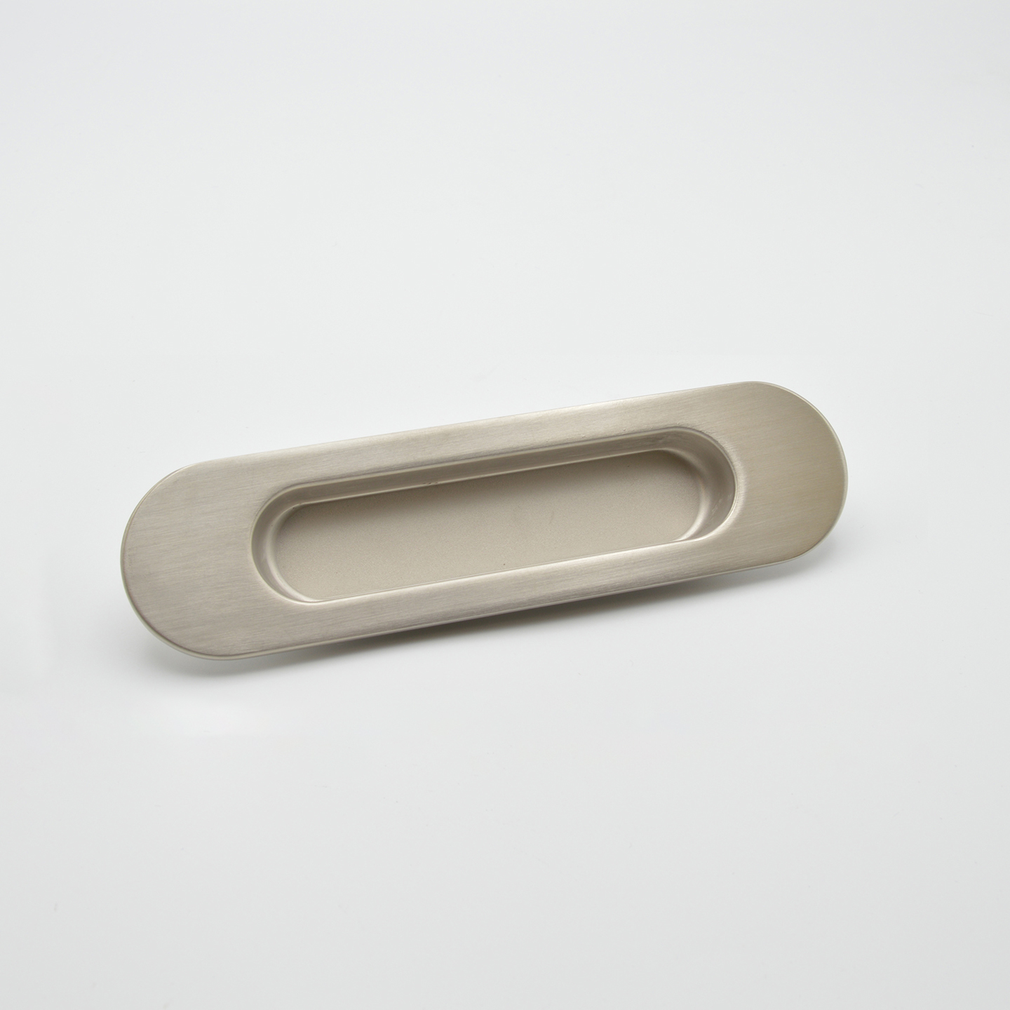 Poignée cuvette ovale de meuble en zamac 150X40 mm NICKELÉ BROSSÉ - Gris / argent, Zamak - Image 4