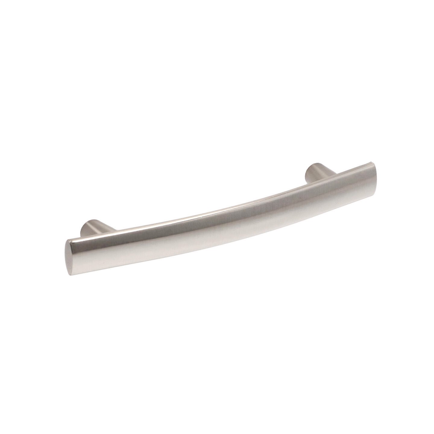 Poignée pour meubles en zamac Entraxe 128mm Nichel satiné - Gris / argent, Zamak