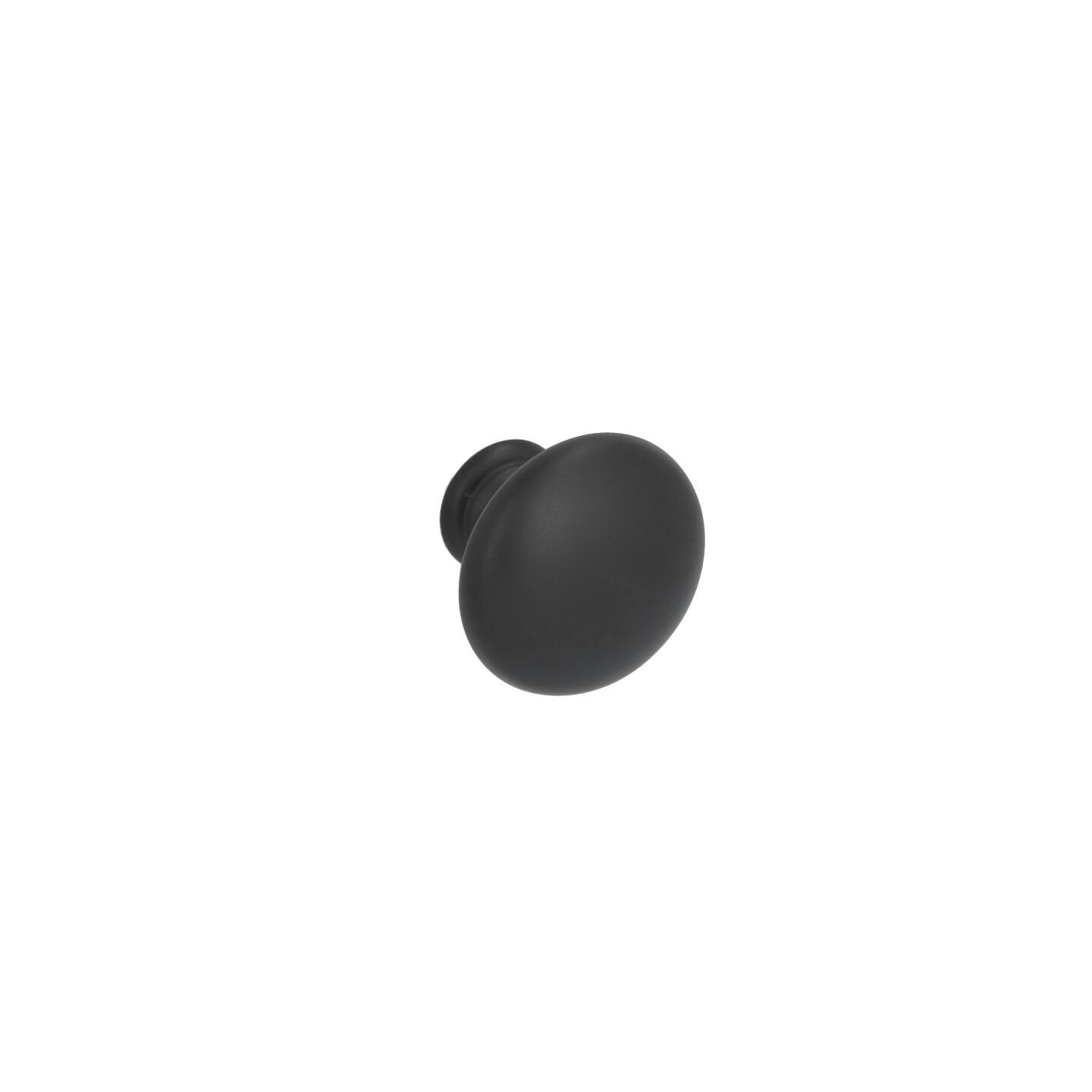 Bouton pour meubles en zamac Diamètre 30mm Vernis noir mat Lot de 25 - Zamak