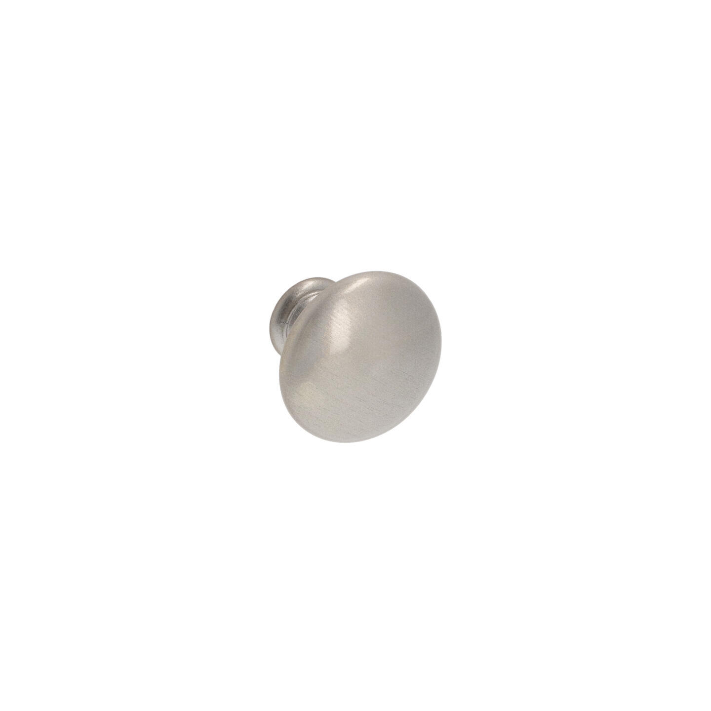 Bouton pour meubles en zamac Diamètre 30mm Vernis nickel satiné Lot de 6 - Gris / argent, Zamak