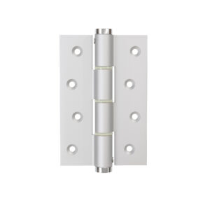 Charnière simple action à ressort, 120X40 mm, en aluminium anodisée argent, pour porte de 40 mm – Gris / argent