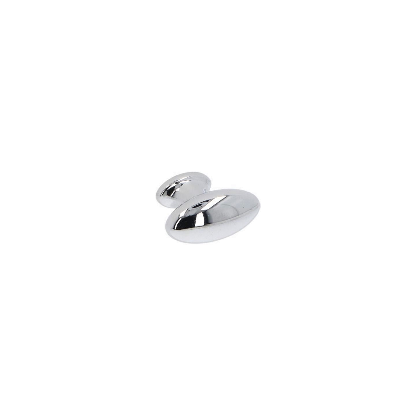 Bouton pour meubles en zamac Diamètre 37mm chrome poli - Gris / argent, Zamak