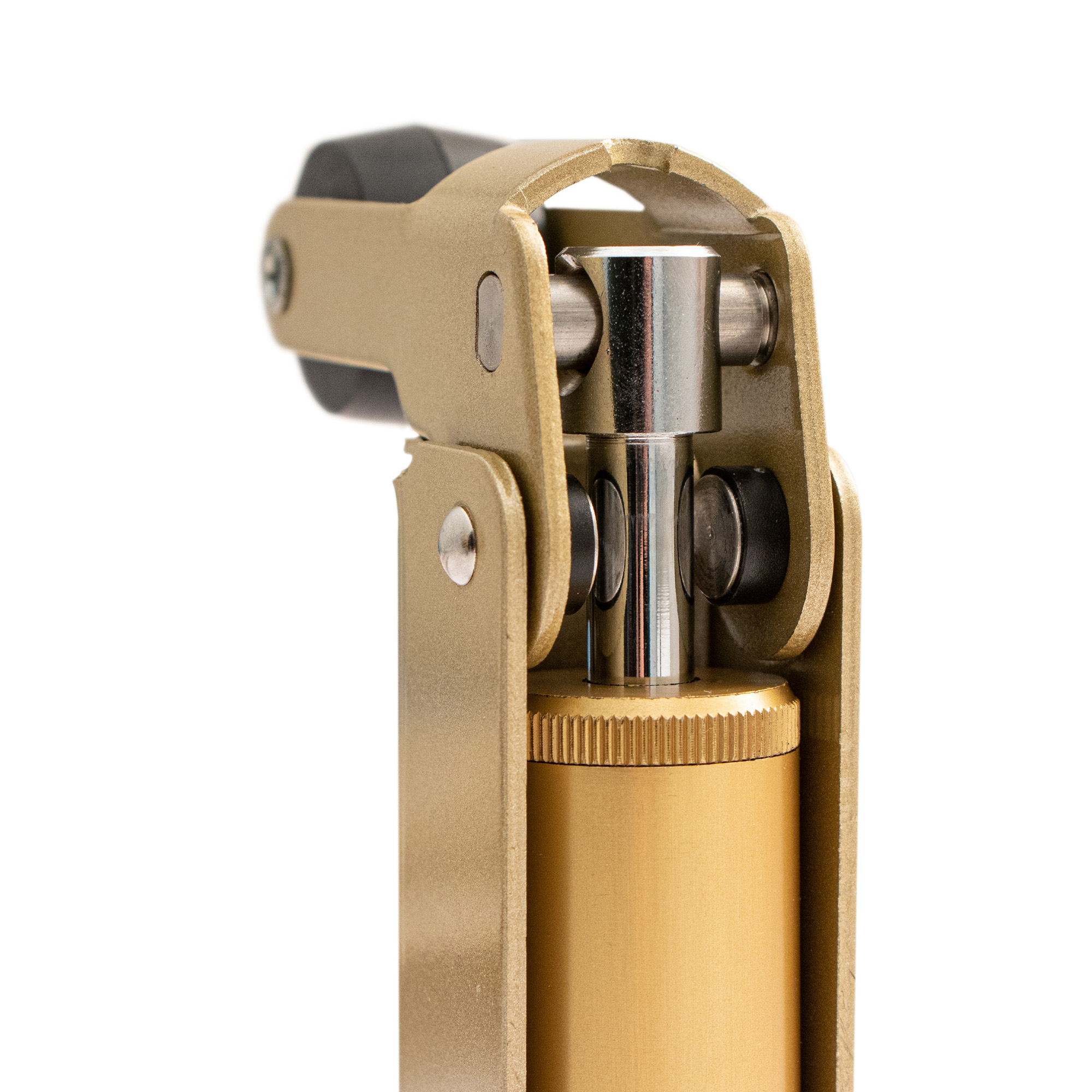 Frein de rétention force 115 N, en aluminium anodisé or, pour porte jusqu’à 100 KG. - Jaune / doré – Image 2
