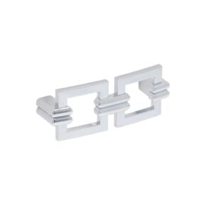 Poignée pour meubles en zamac Entraxe 64mm chrome poli – Gris / argent, Zamak