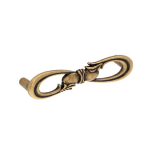 Poignée pour meubles en zamac Entraxe 96mm Florence antique – Marron, Zamak