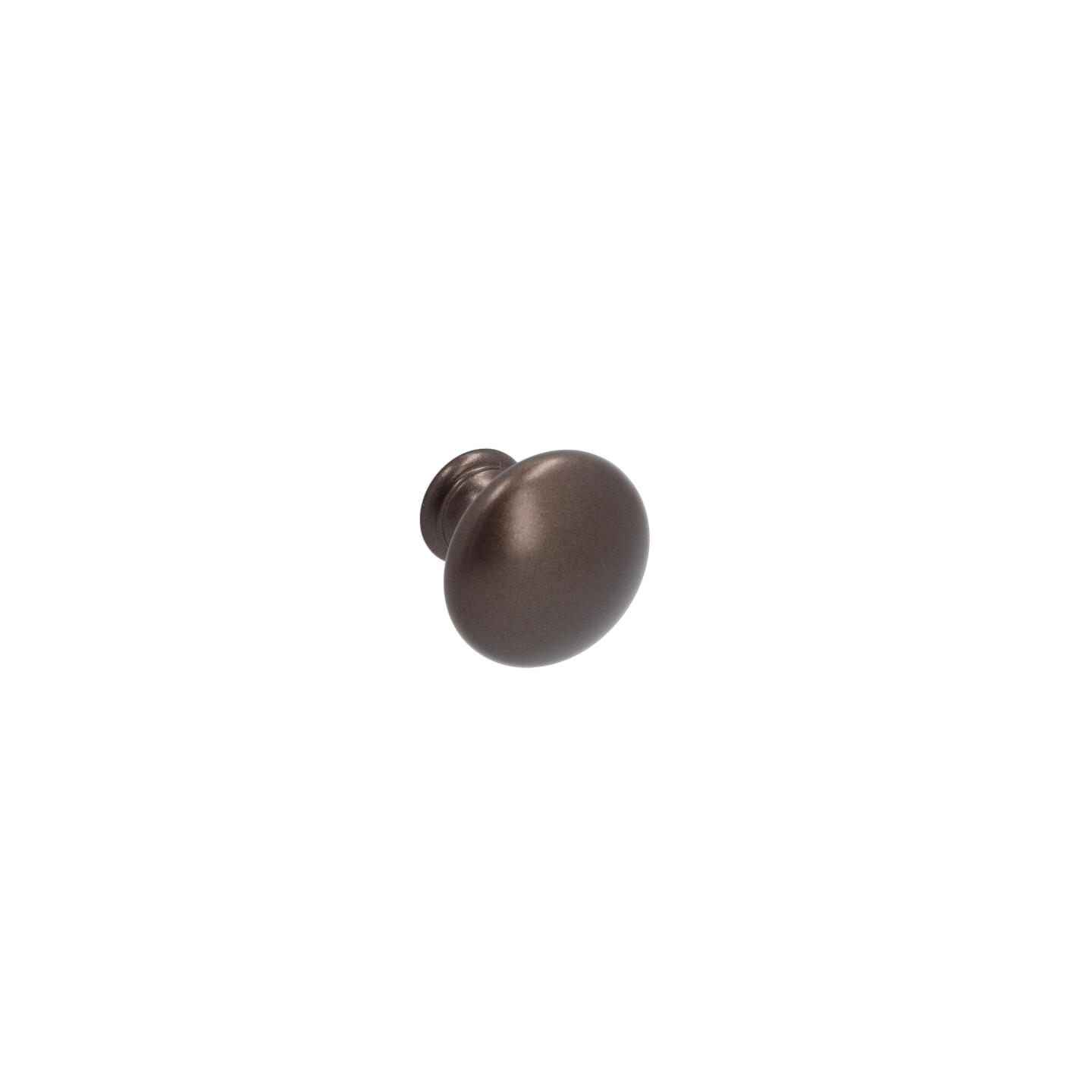 Bouton pour meubles en zamac Diamètre 25mm Brun alu - Marron, Zamak