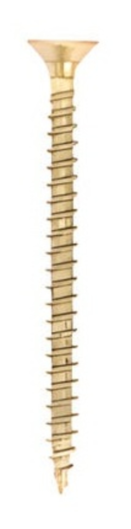 Kit composés de 2 vis 4x25 mm + 2 vis 4x50 mm Patine royale en or ivoire idéale pour fixations décoratives - Beige, Zinc – Image 2