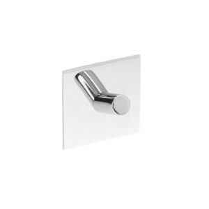 Portemanteau en Acier inox Diamètre 50mm x 27 mm chrome poli – Gris / argent, Acier inoxydable