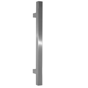 Poignée de tirage Carrée 30×30 mm – Entraxe=500 – S=75 – L=650 mm – INOX 304 Laqué RAL 9005 Noir Mat – Acier inoxydable
