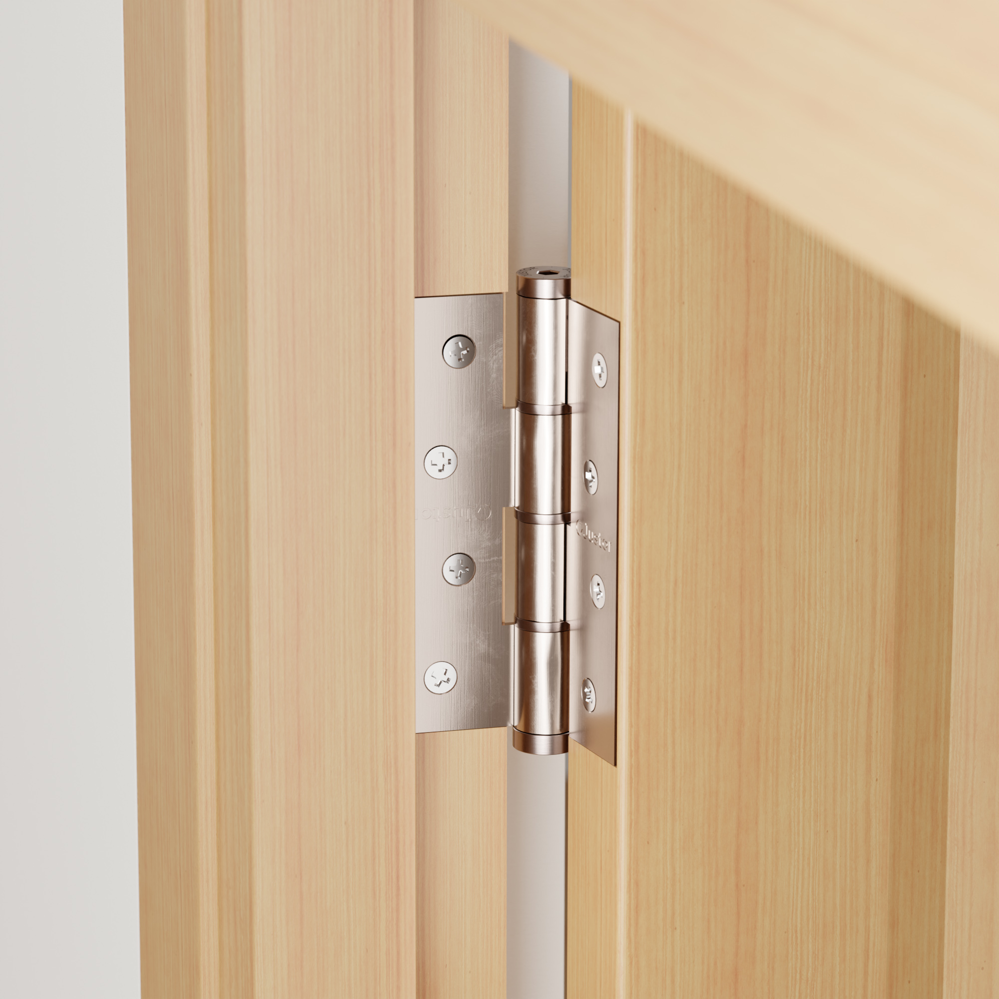 Charnière simple action à ressort, 120X40 mm, en acier inox 316, pour porte de 40 mm - Gris / argent, Acier inoxydable – Image 3