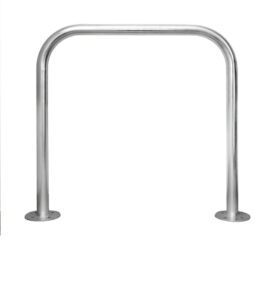 Support vélos tubulaire sans barre tansversale fixation a visser – Gris / argent, Acier