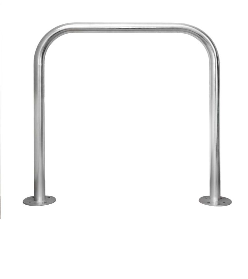 Support vélos tubulaire sans barre tansversale fixation a visser - Gris / argent, Acier