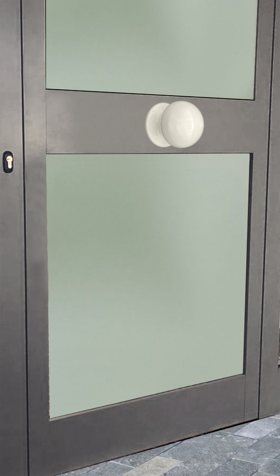 Bouton tirant de porte fixe Ø70 mm en aluminium BLANC RAL 9010 - breveté – Image 4
