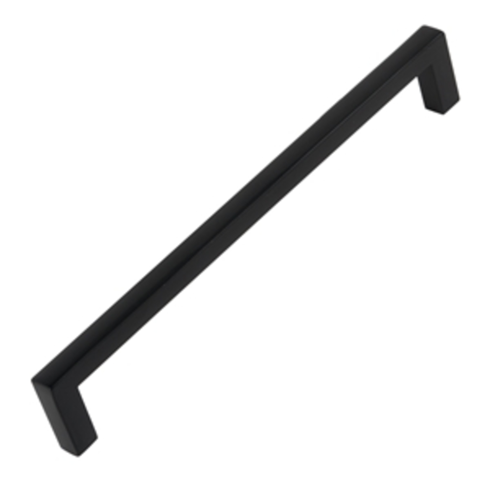 Poignée de meuble zamac entraxe 192 mm noir lot de 12 pièces - Zamak