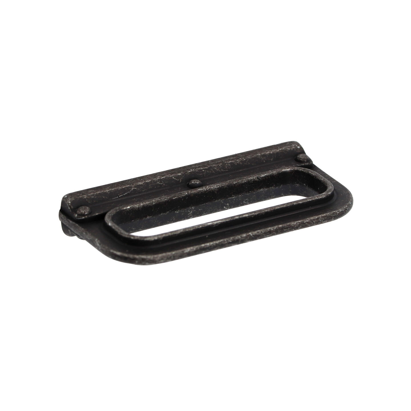Poignée pour meubles en zamac Entraxe 64mm Fer noir vintage - Zamak