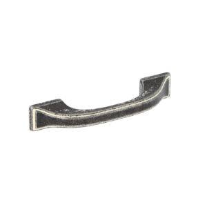 Poignée pour meubles en zamac Entraxe 64mm Ivoire rustique – Gris / argent, Zamak