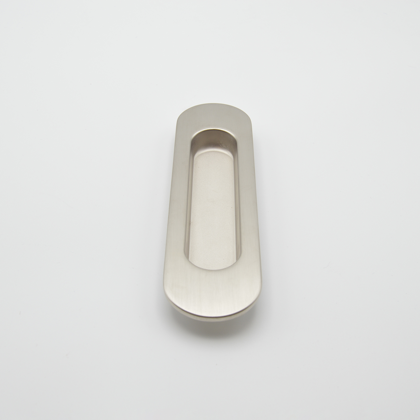 Poignée cuvette ovale de meuble en zamac 150X40 mm NICKELÉ BROSSÉ - Gris / argent, Zamak - Image 3