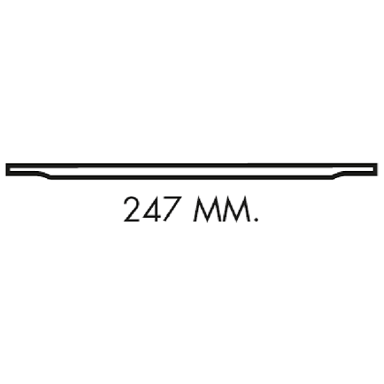 Poignée de meuble profil en aluminium Entraxe 247x14x18mm Or Satiné - Jaune / doré – Image 3