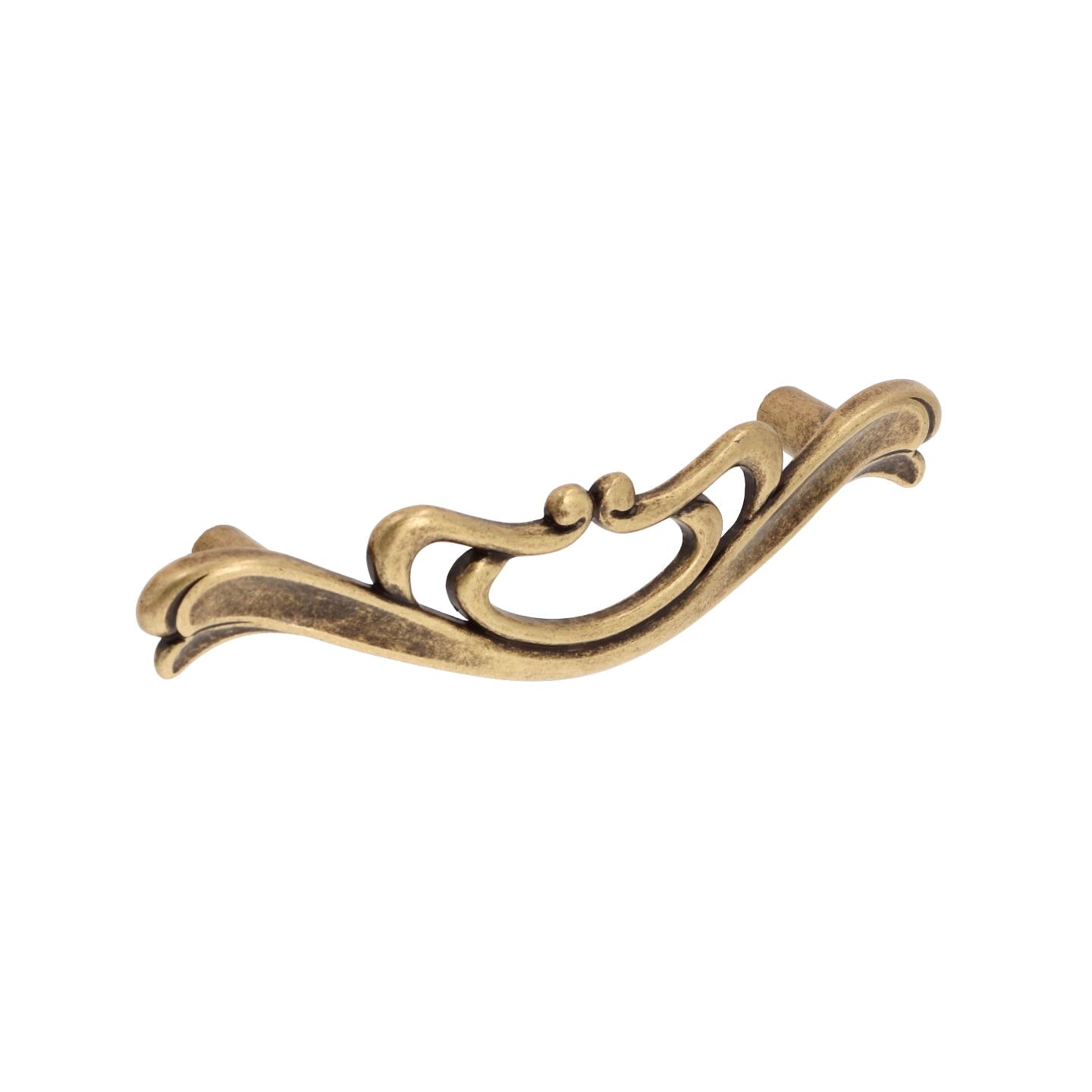 Poignée pour meubles en zamac Entraxe 96mm Florence antique - Marron, Zamak