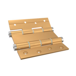 Charnière va et vient à ressort, 120X40 mm, en aluminium anodisée or, pour porte de 40 mm. – Jaune / doré