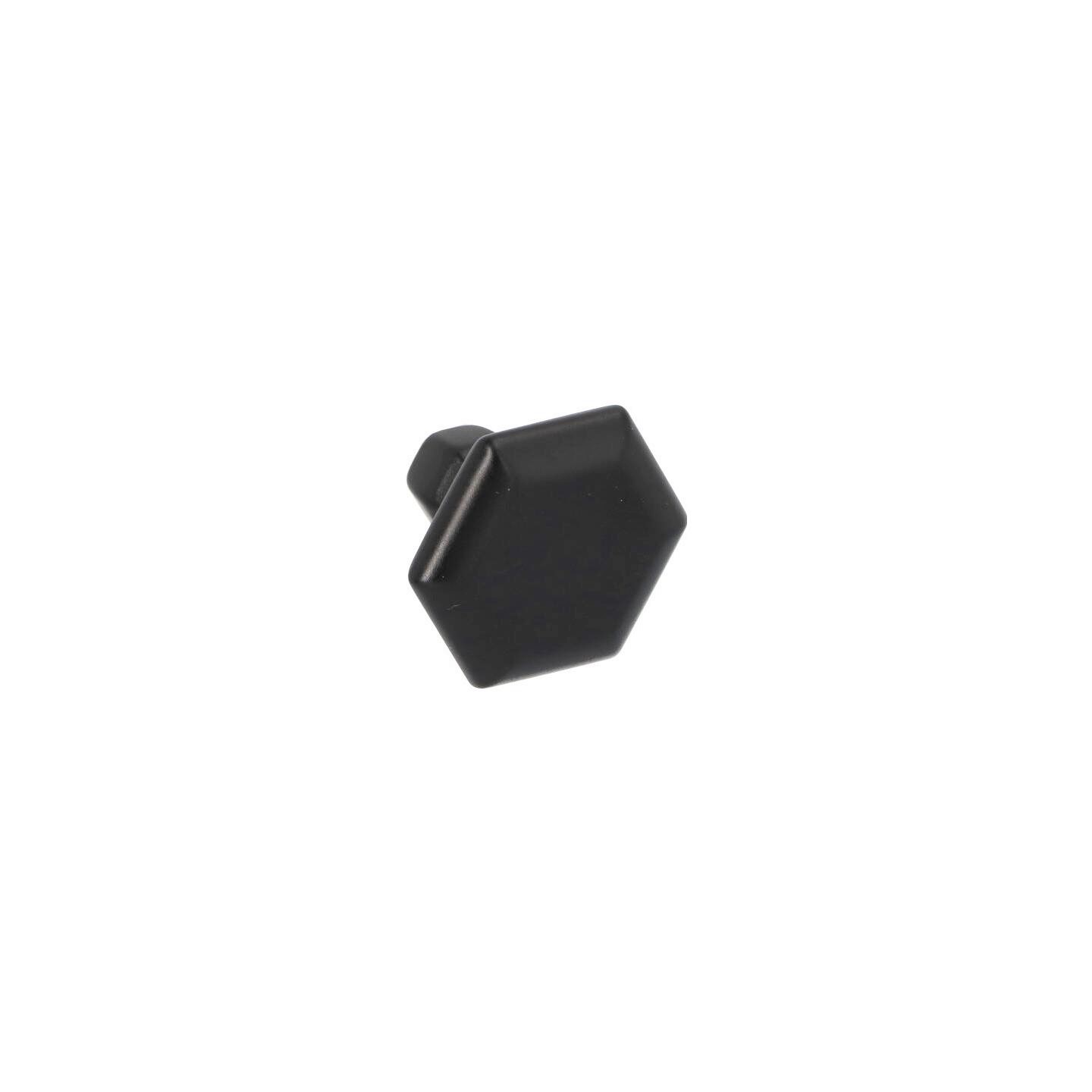 Bouton pour meubles en zamac Diamètre 35mm Vernis noir mat - Zamak