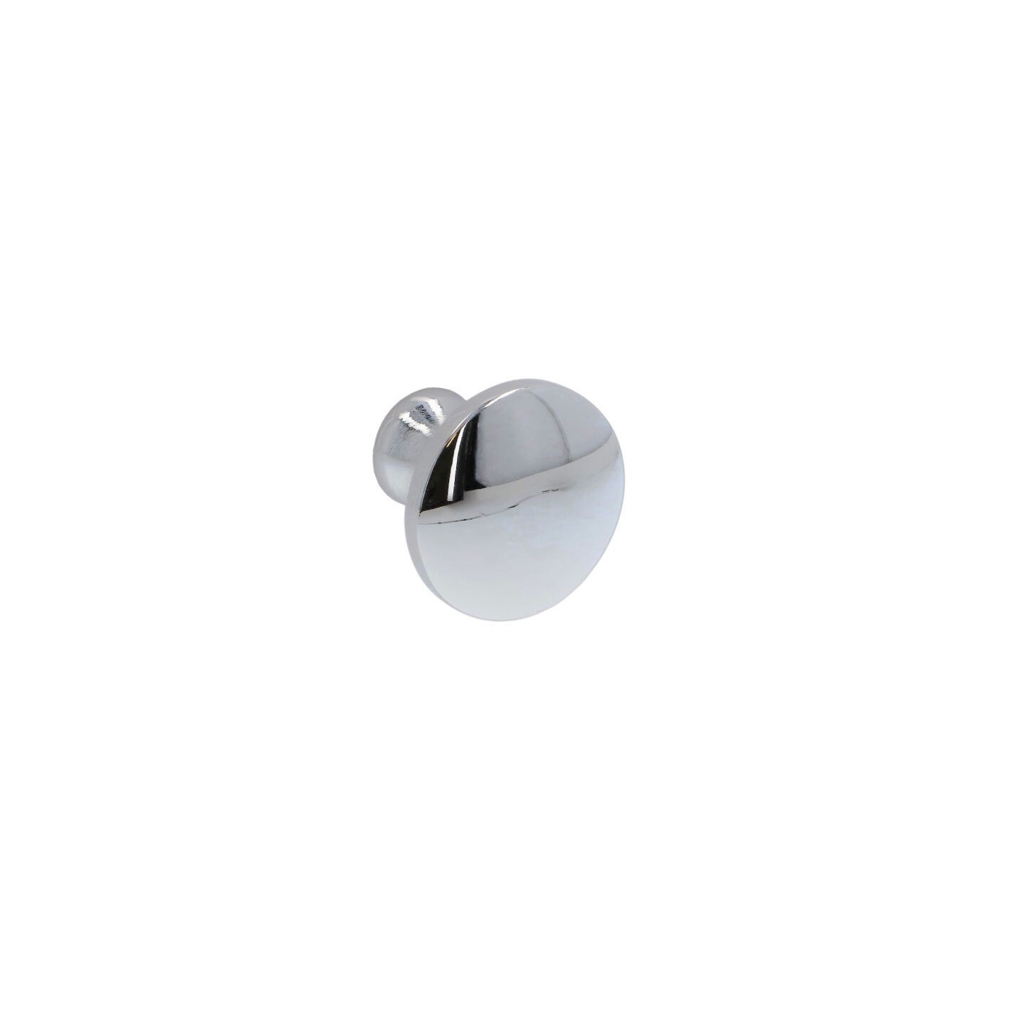 Bouton pour meubles en zamac Diamètre 28mm chrome poli - Gris / argent, Zamak