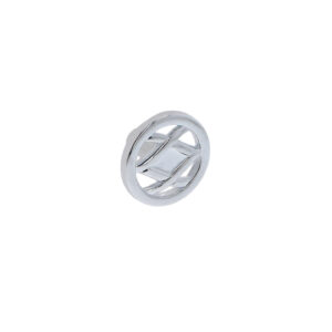 Bouton pour meubles en zamac Diamètre 36mm x 23 chrome poli – Gris / argent, Zamak