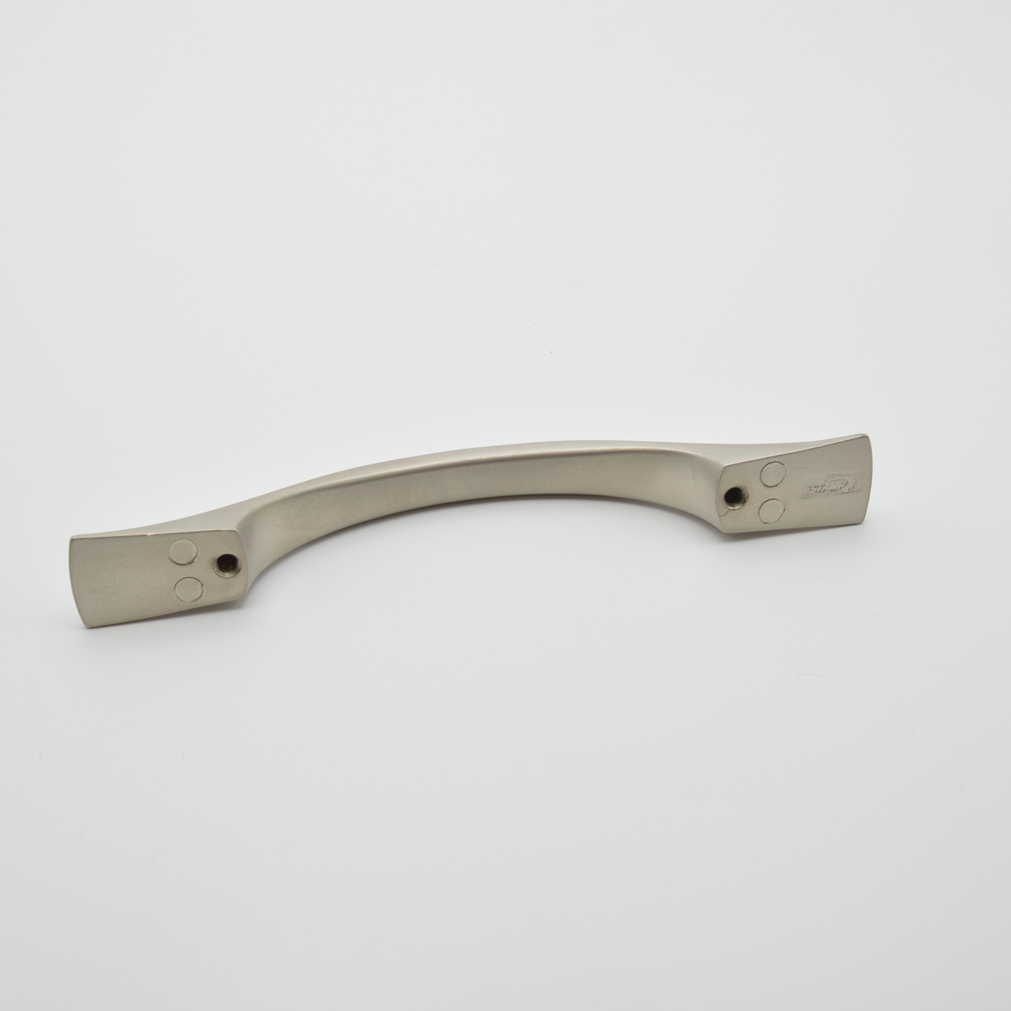 Poignée de meuble en zamac E 96 mm NICKELE BROSSE - Gris / argent, Zamak – Image 2