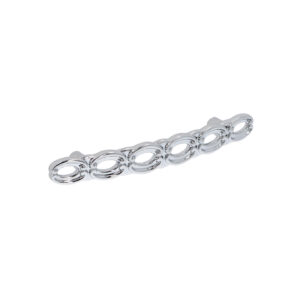 Poignée pour meubles en zamac Entraxe 96mm chrome poli – Gris / argent, Zamak