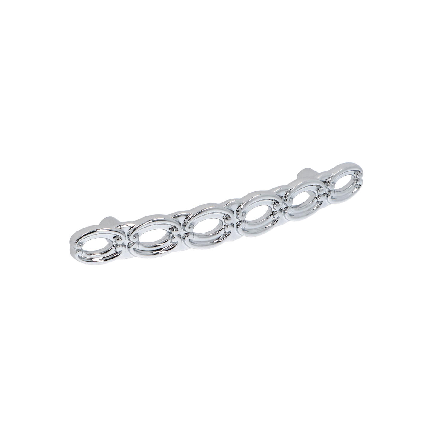 Poignée pour meubles en zamac Entraxe 96mm chrome poli - Gris / argent, Zamak
