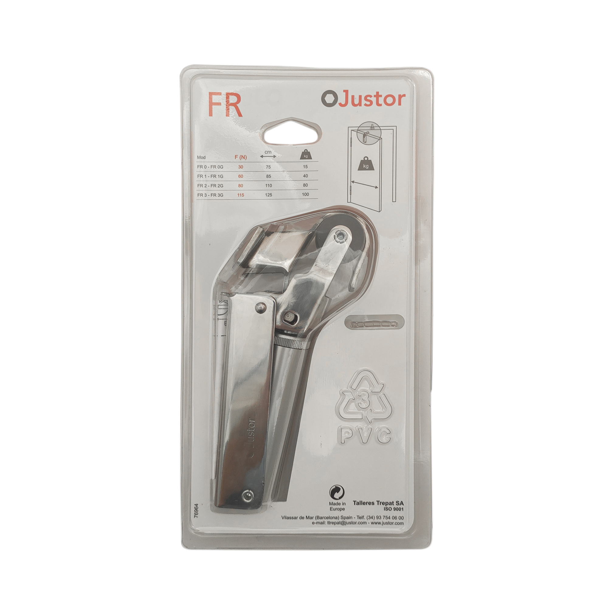 Frein de rétention force 60 N totalement en inox 304 pour porte jusqu’à 40 KG - Gris / argent, Acier inoxydable – Image 5