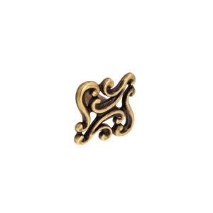 Bouton pour meubles en zamac Diamètre 38mm x 23 Florence antique – Marron, Zamak