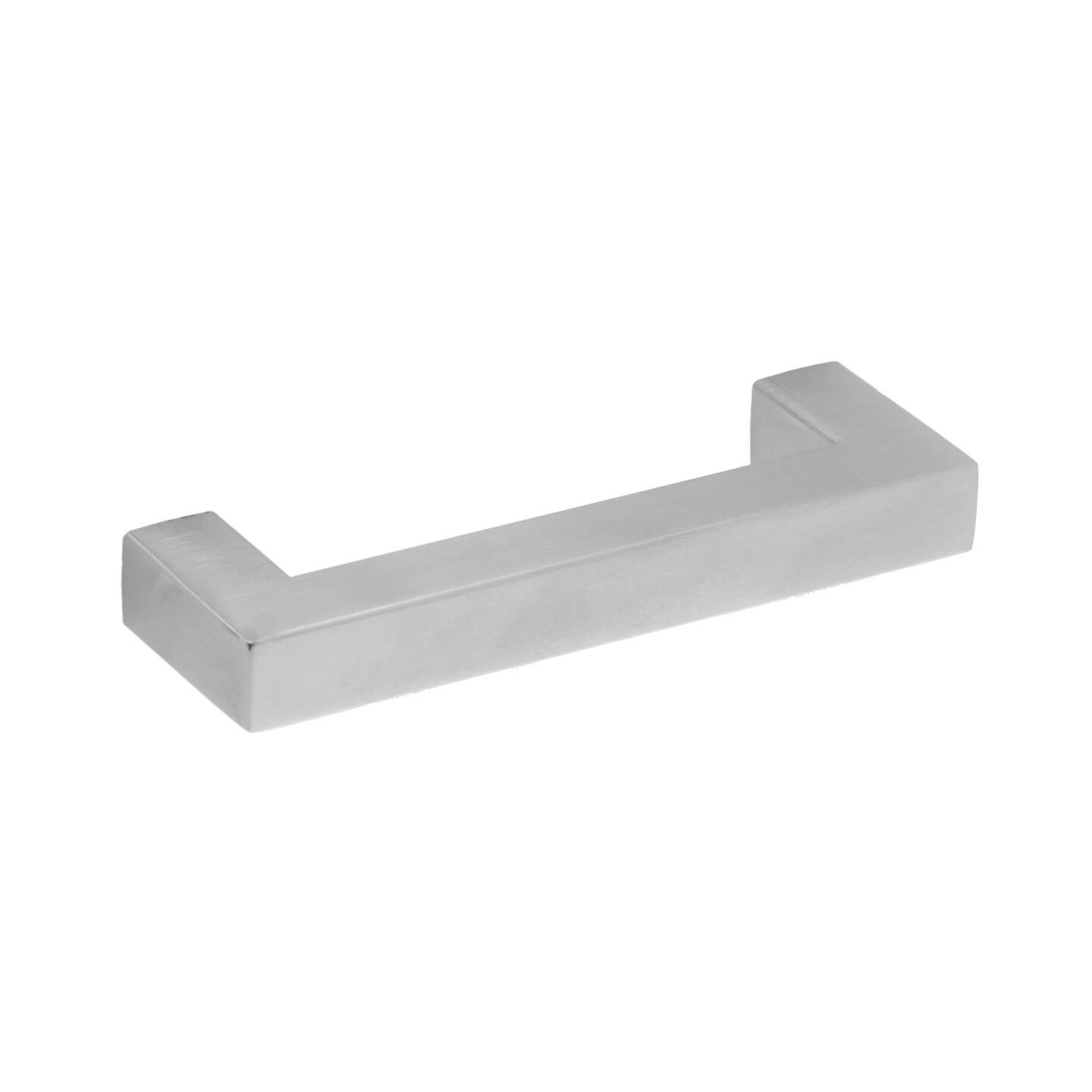 Poignée pour meubles en inox Entraxe 96mm finition inox satiné - Gris / argent, Acier inoxydable