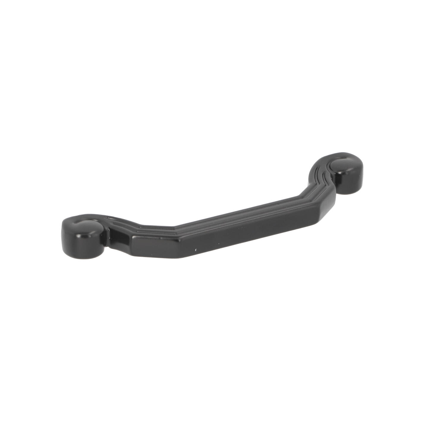 Poignée pour meubles en zamac Entraxe 96mm Vernis noir mat - Zamak
