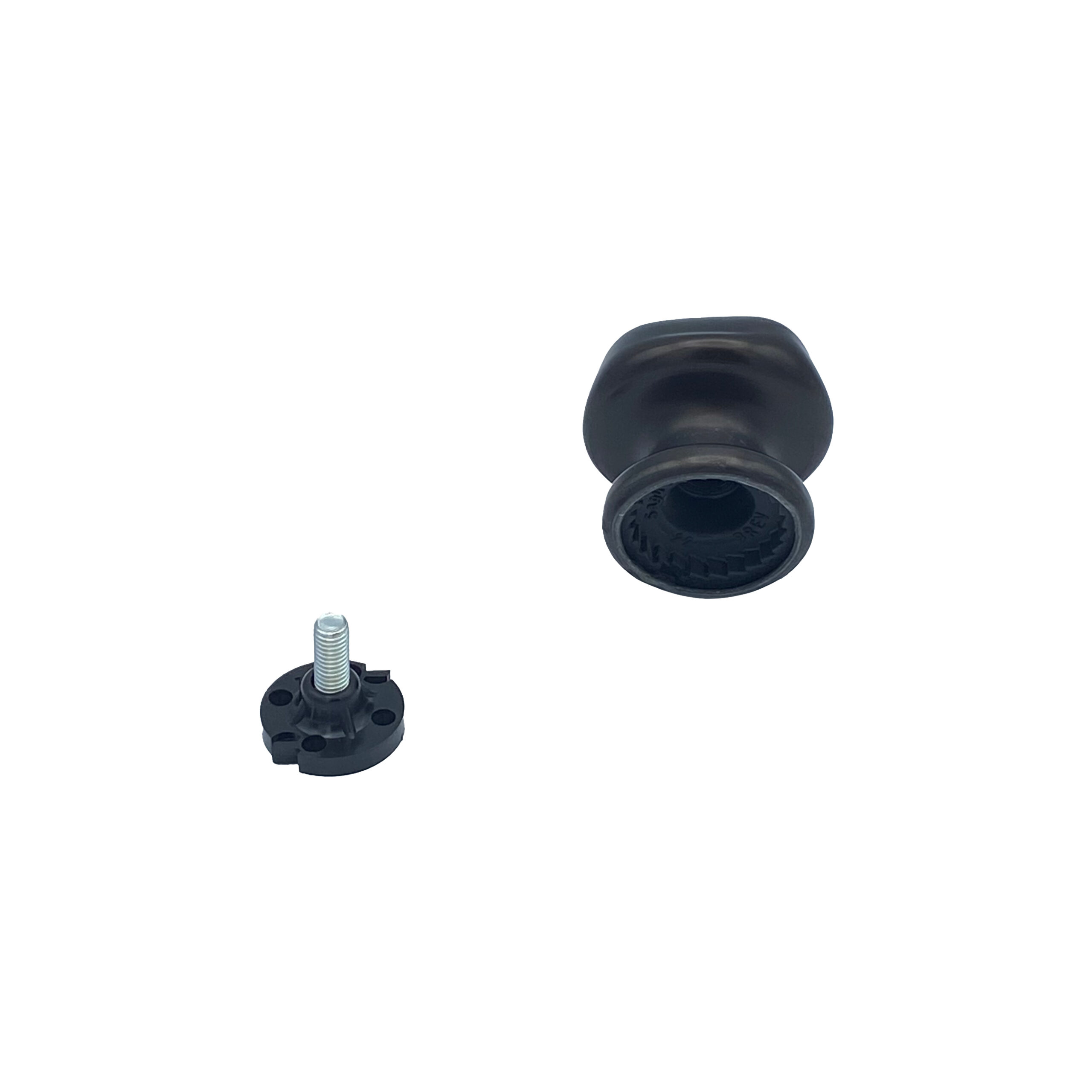 Bouton tirant de porte fixe Ø60 mm en aluminium Marron foncé - breveté - Imagen 3