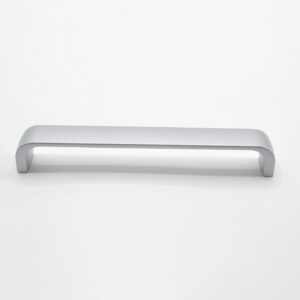 Poignée de meuble en zamac E 160 mm ALUMINIUM – Gris / argent, Zamak