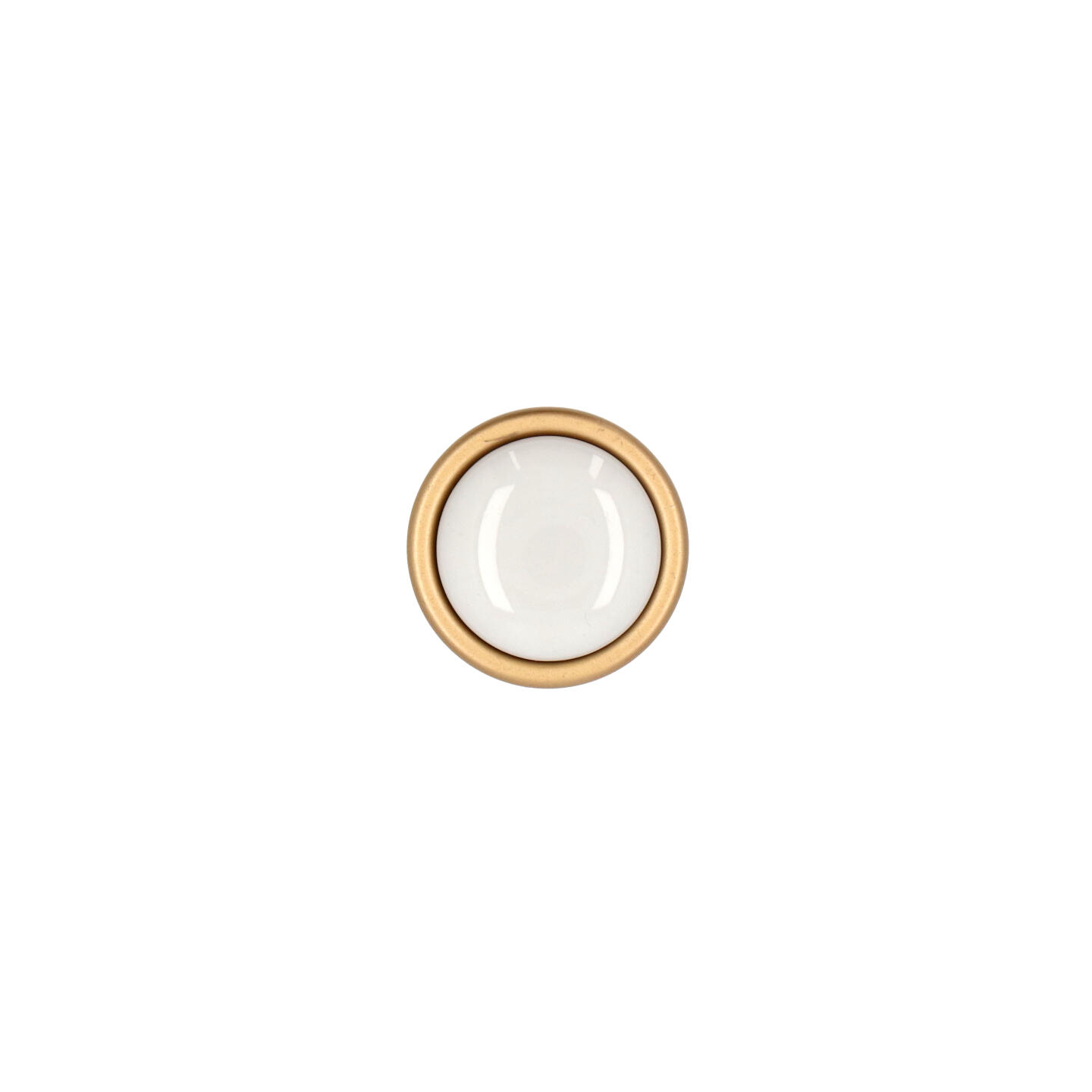 Bouton pour meubles en zamac et Porcelaine Diamètre 34mm Alucover laiton - Jaune / doré, Zamak – Image 3